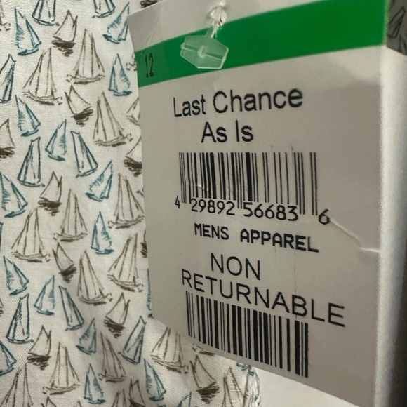 Rodd & Gunn Anchorage Shirt Size Small Sailboat Print Cotton Button Up NWT - Picture 5 of 7